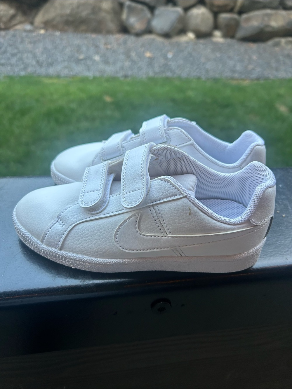 Nike Kids' White Velcro Sneakers - Classic Everyday Shoe